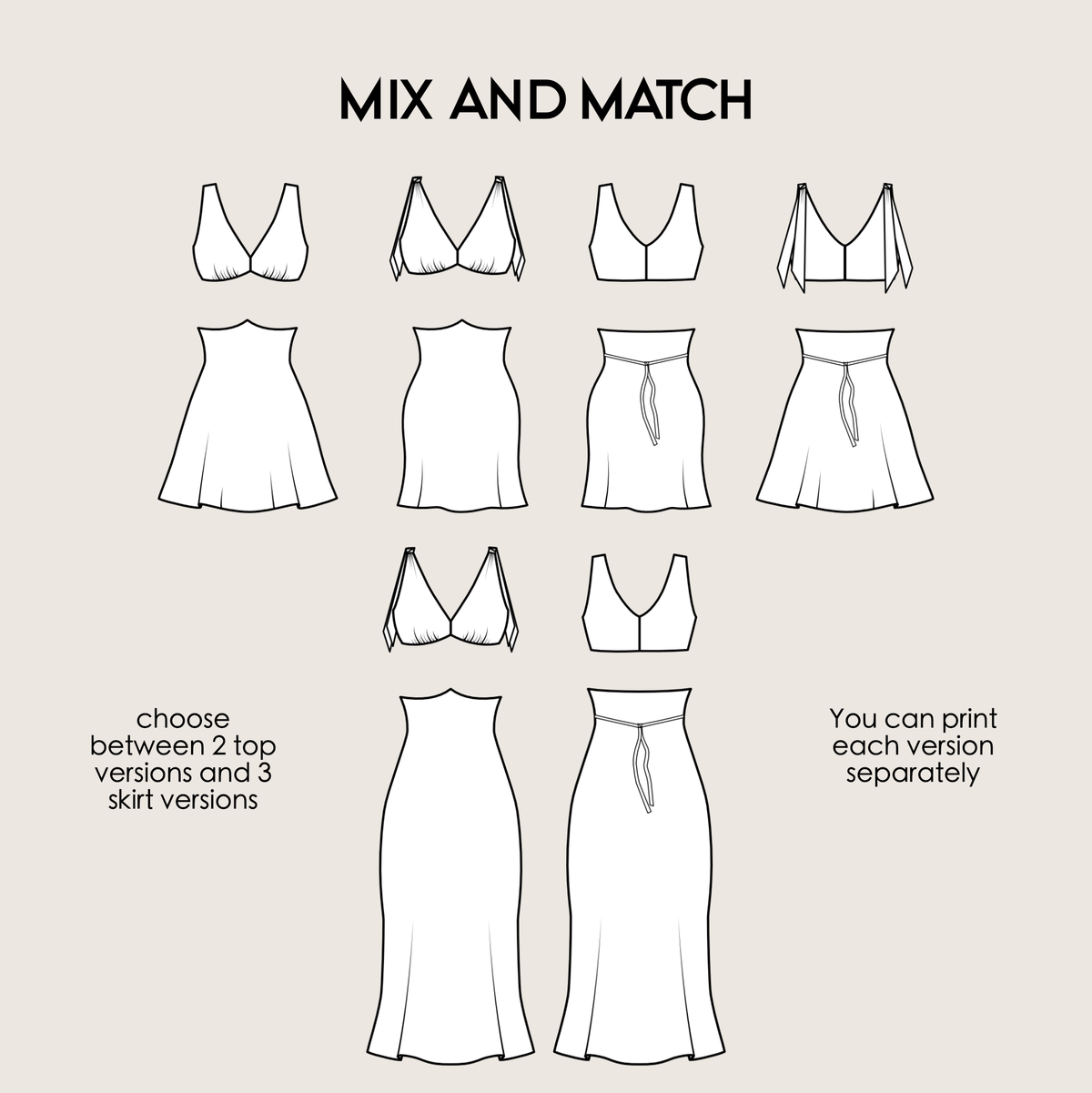 Bias Cut Dress IRENE Sewing Pattern PDF – Elegant Slip Dress & Summer Dress | Digital Pattern by Kristina Sewista