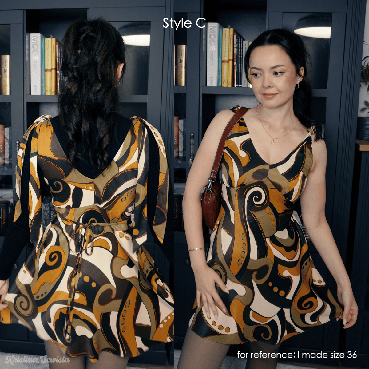 Bias Cut Dress IRENE Sewing Pattern PDF – Elegant Slip Dress & Summer Dress | Digital Pattern by Kristina Sewista