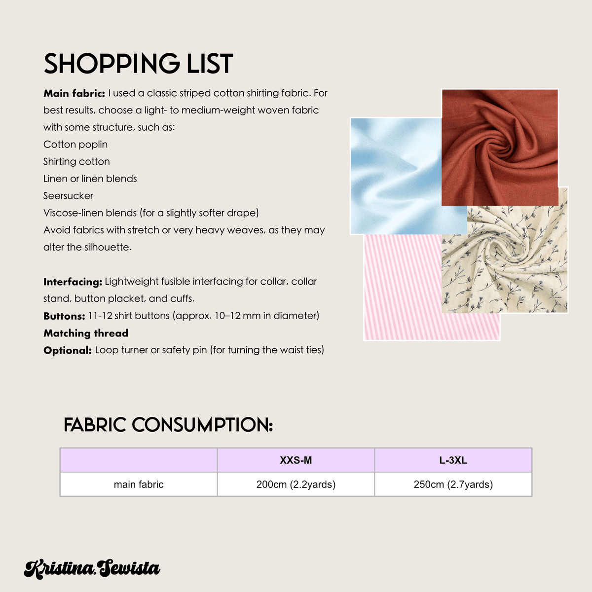 Shirt Dress GISELLE Sewing Pattern PDF – Button Down Summer Dress | Kristina Sewista - Summer Shirt dress advanced sewing
