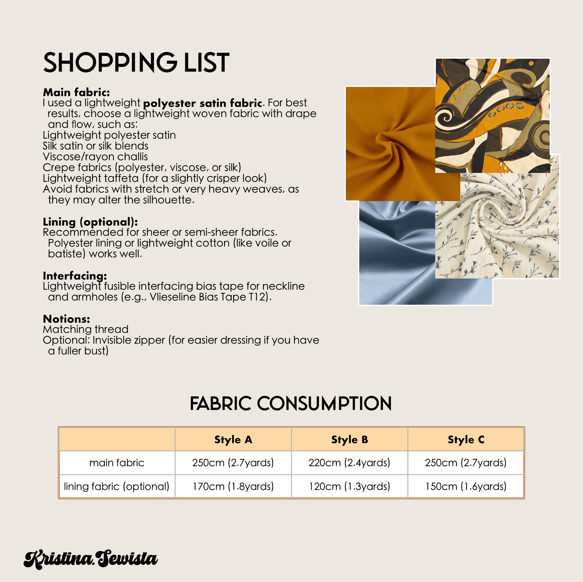 Bias Cut Dress IRENE Sewing Pattern PDF – Elegant Slip Dress & Summer Dress | Digital Pattern by Kristina Sewista