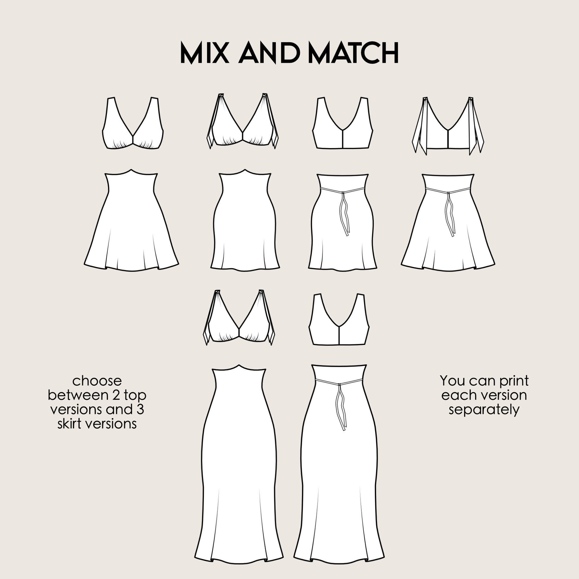 Bias Cut Dress IRENE Sewing Pattern PDF Slip Dress | Kristina Sewista Bias Cut Dress IRENE Sewing Pattern PDF Slip Dress | Kristina Sewista
