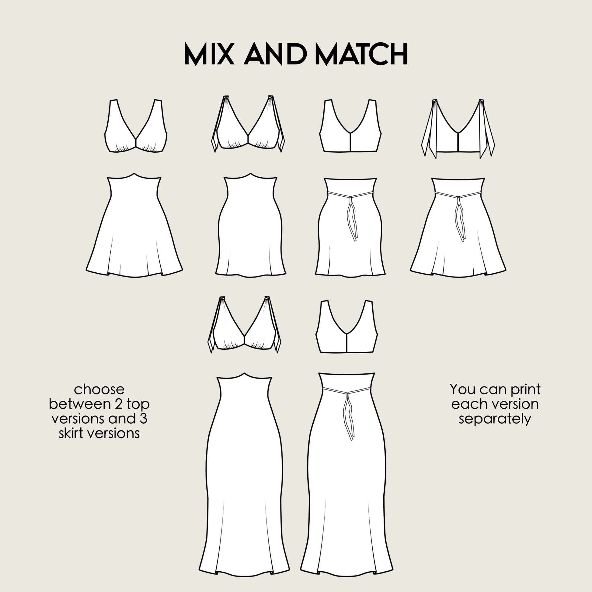 Bias Cut Dress IRENE Sewing Pattern PDF – Elegant Slip Dress & Summer Dress | Digital Pattern by Kristina Sewista