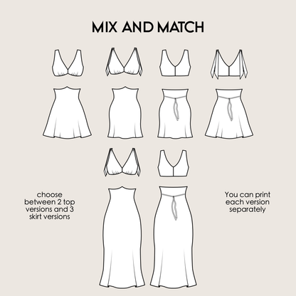 Bias Cut Dress IRENE Sewing Pattern PDF – Elegant Slip Dress & Summer Dress | Digital Pattern by Kristina Sewista