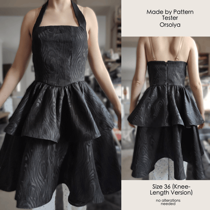 Halter Neck Dress FENJA Sewing Pattern PDF – Summer Dress & Top | Digital Sewing Pattern by Kristina Sewista