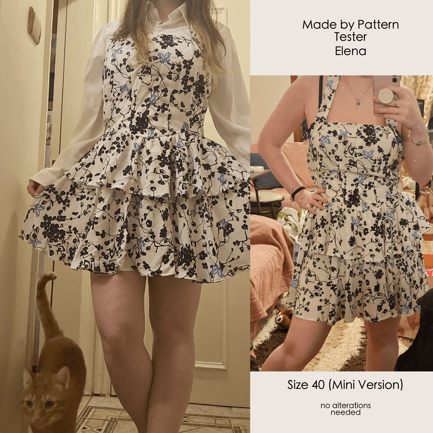 Halter Neck Dress FENJA Sewing Pattern PDF – Summer Dress & Top | Digital Sewing Pattern by Kristina Sewista