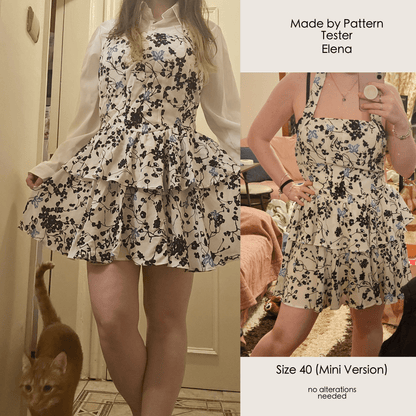 Halter Neck Dress FENJA Sewing Pattern PDF – Summer Dress & Top | Digital Sewing Pattern by Kristina Sewista